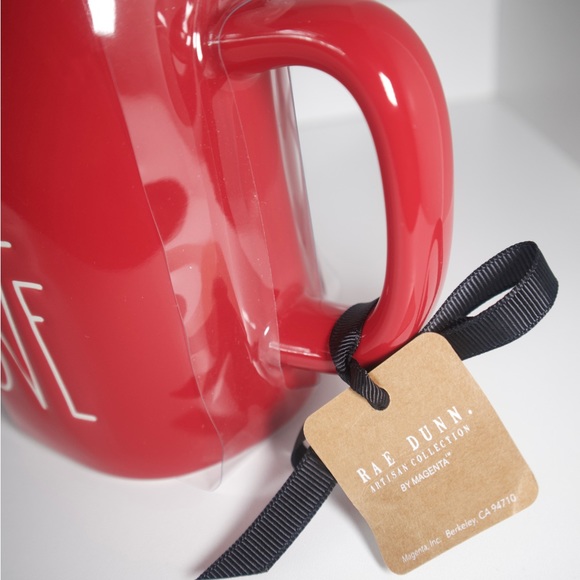 Rae Dunn Red True Love Mug With Rose Topper Disney Princess. - Picture 2 of 3